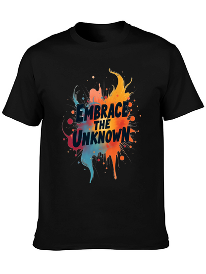 Camiseta Negra Abraza lo Desconocido