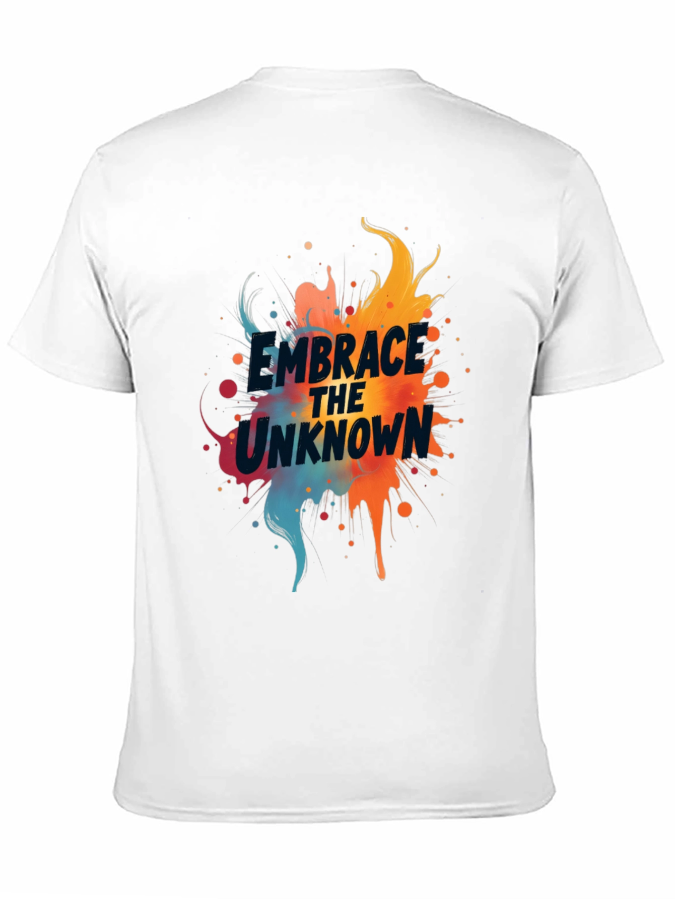 Camiseta Negra Abraza lo Desconocido