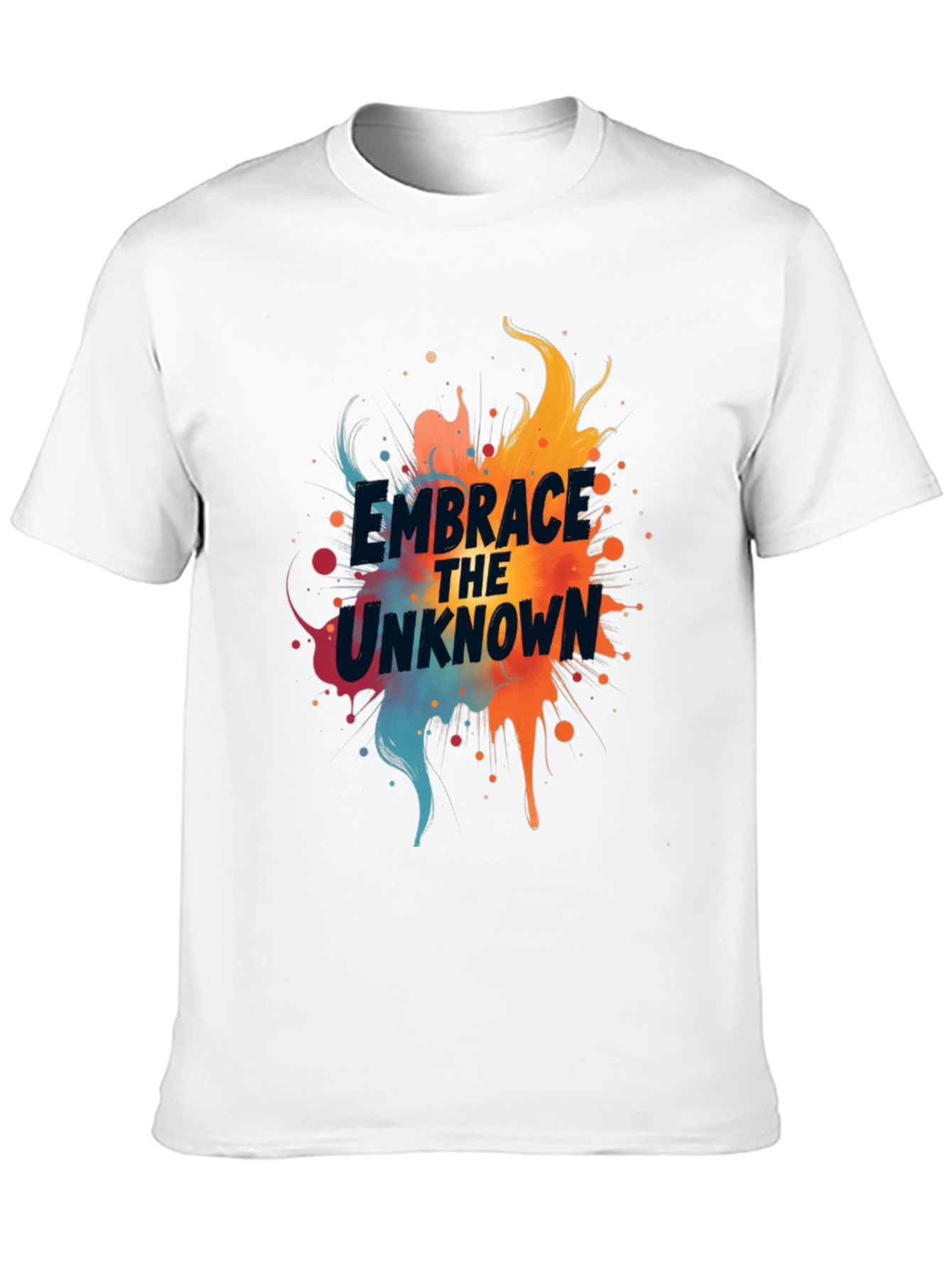 Camiseta Negra Abraza lo Desconocido