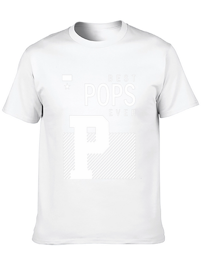 Camiseta Negra Best Pops Ever para Papá