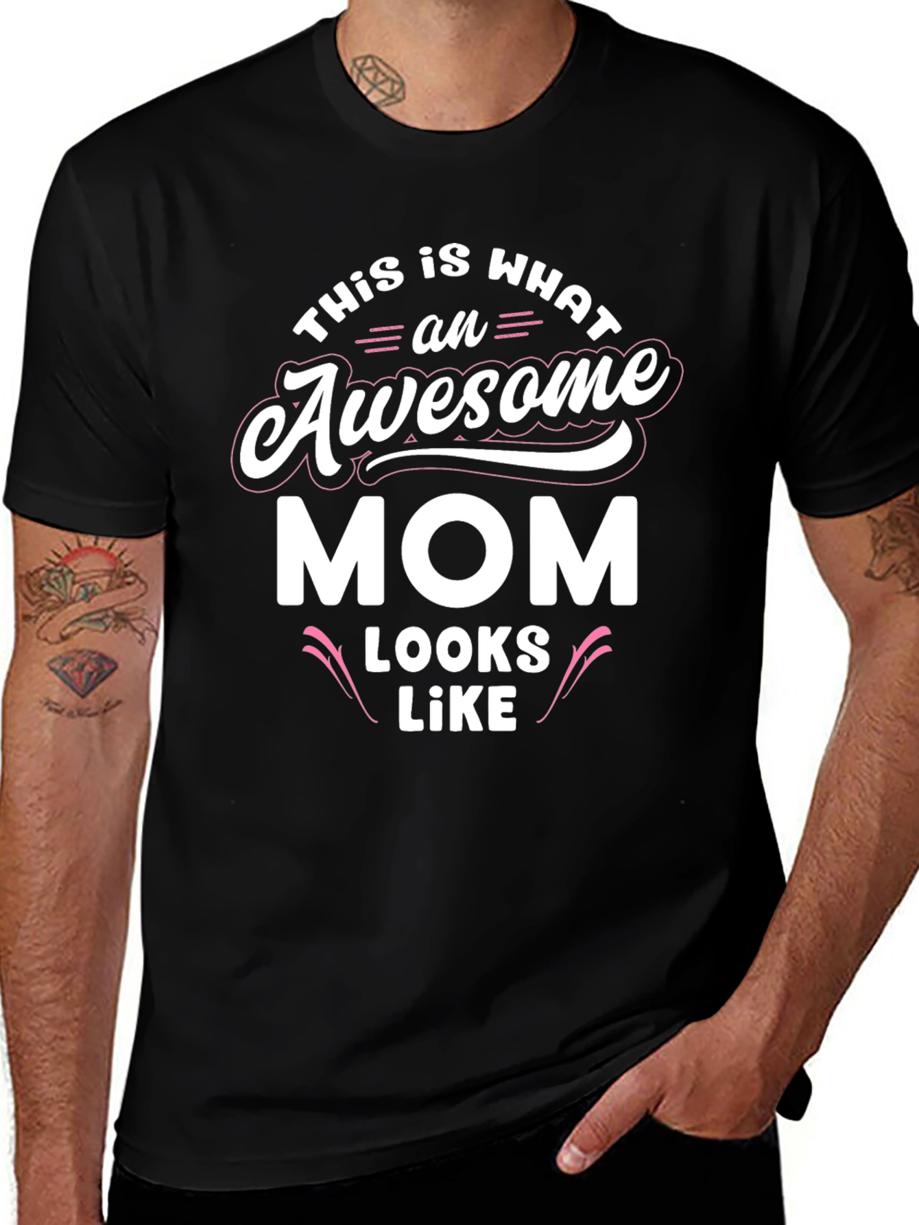 Camiseta Negra: ¡Mamá Asombrosa!