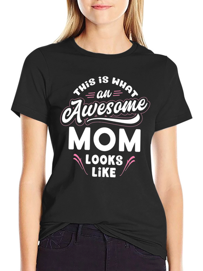 Camiseta Negra: ¡Mamá Asombrosa!