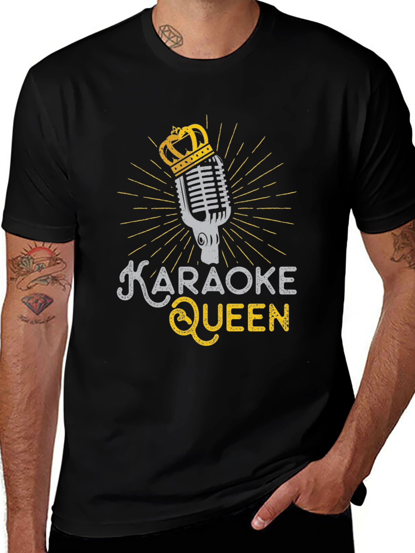 Camiseta Negra Karaoke Queen