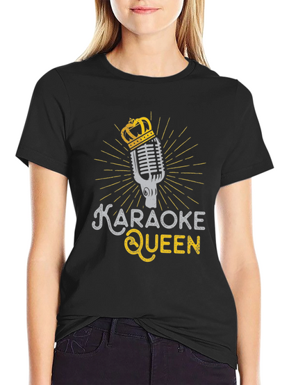 Camiseta Negra Karaoke Queen