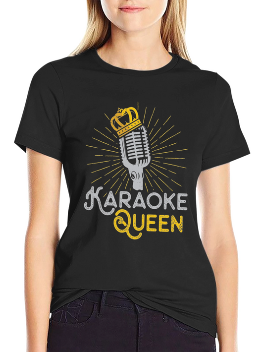 Camiseta Negra Karaoke Queen