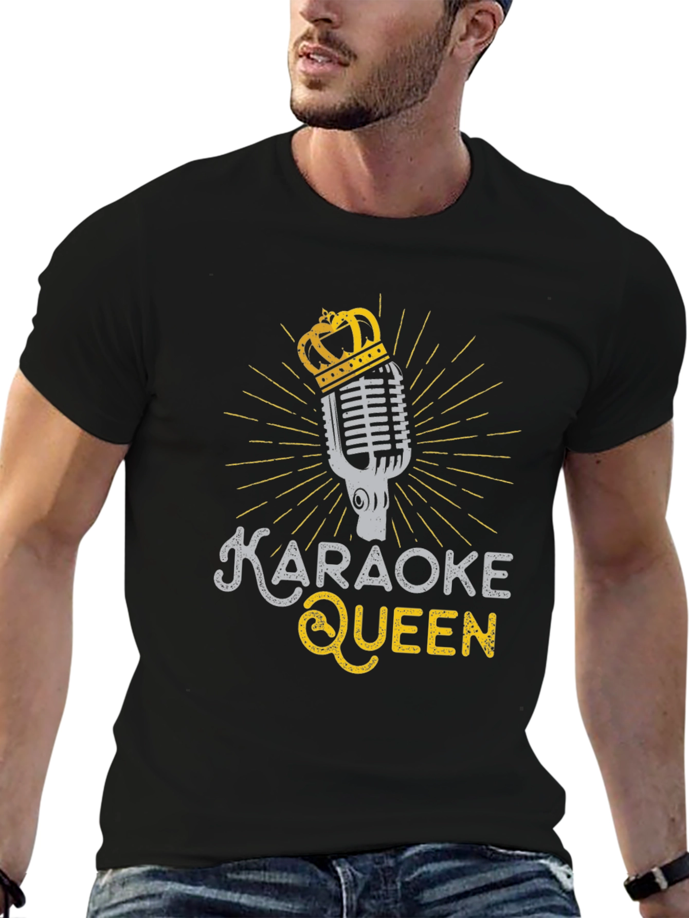 Camiseta Negra Karaoke Queen