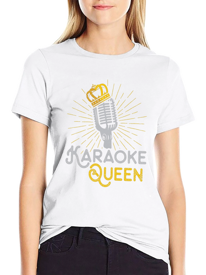 Camiseta Negra Karaoke Queen