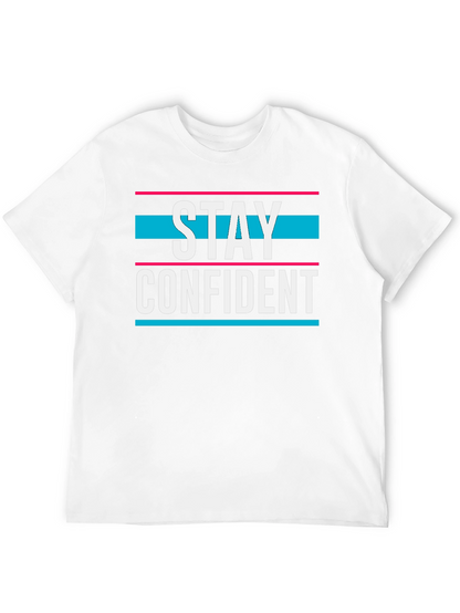 Camiseta Negra Stay Confident para Hombre