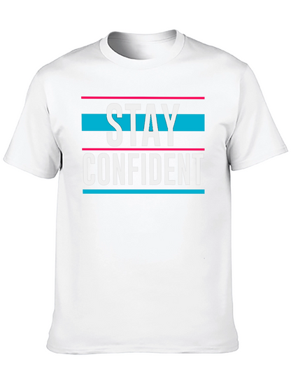 Camiseta Negra Stay Confident para Hombre
