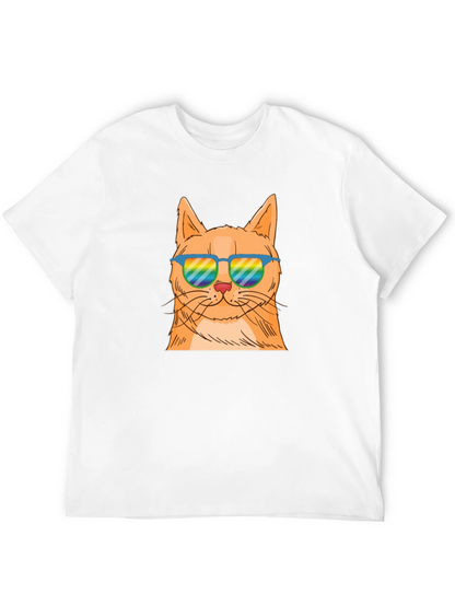 Camiseta Negra con Gato Cool