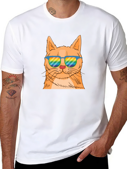 Camiseta Negra con Gato Cool