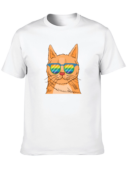 Camiseta Negra con Gato Cool