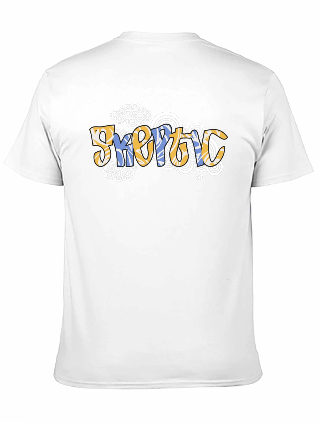Camiseta Negra Estampada con Diseño Abstracto