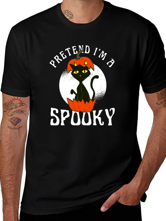 Camiseta Negra Pretende ser espeluznante