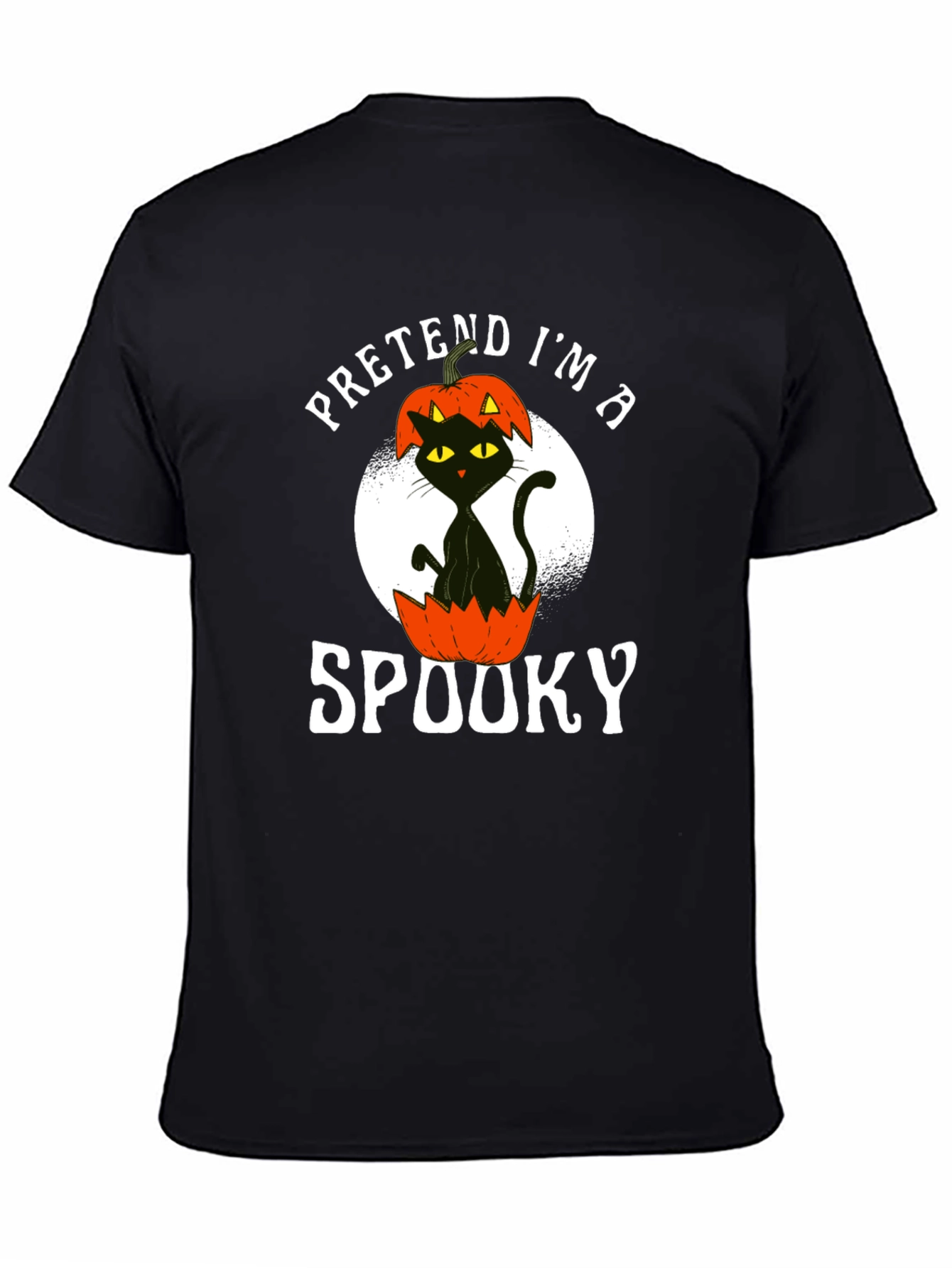 Camiseta Negra Pretende ser espeluznante