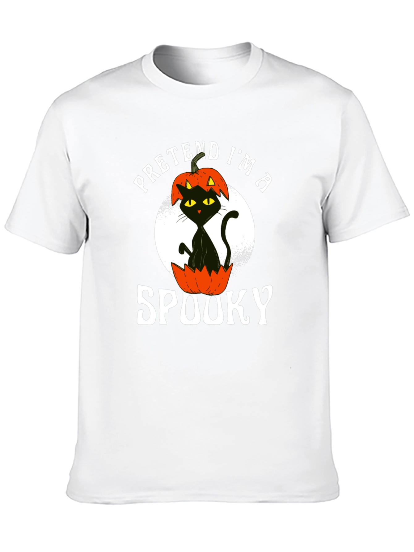 Camiseta Negra Pretende ser espeluznante