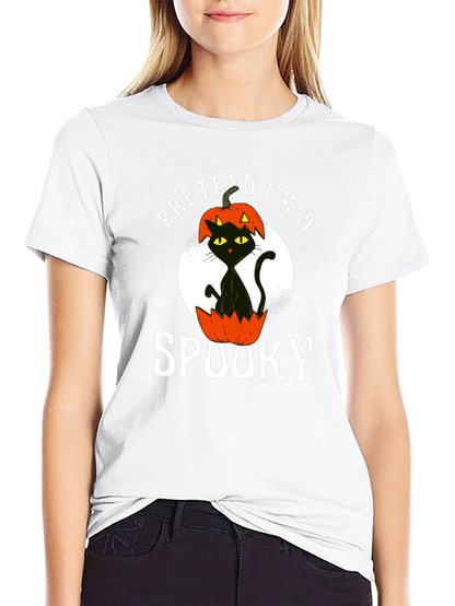Camiseta Negra Pretende ser espeluznante