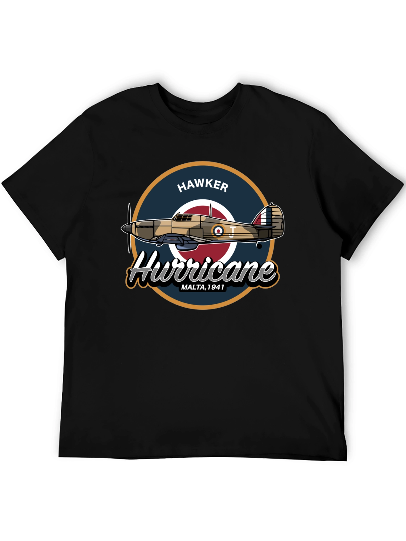 Camiseta Hawker Hurricane Malta 1941 - Diseño Aviación