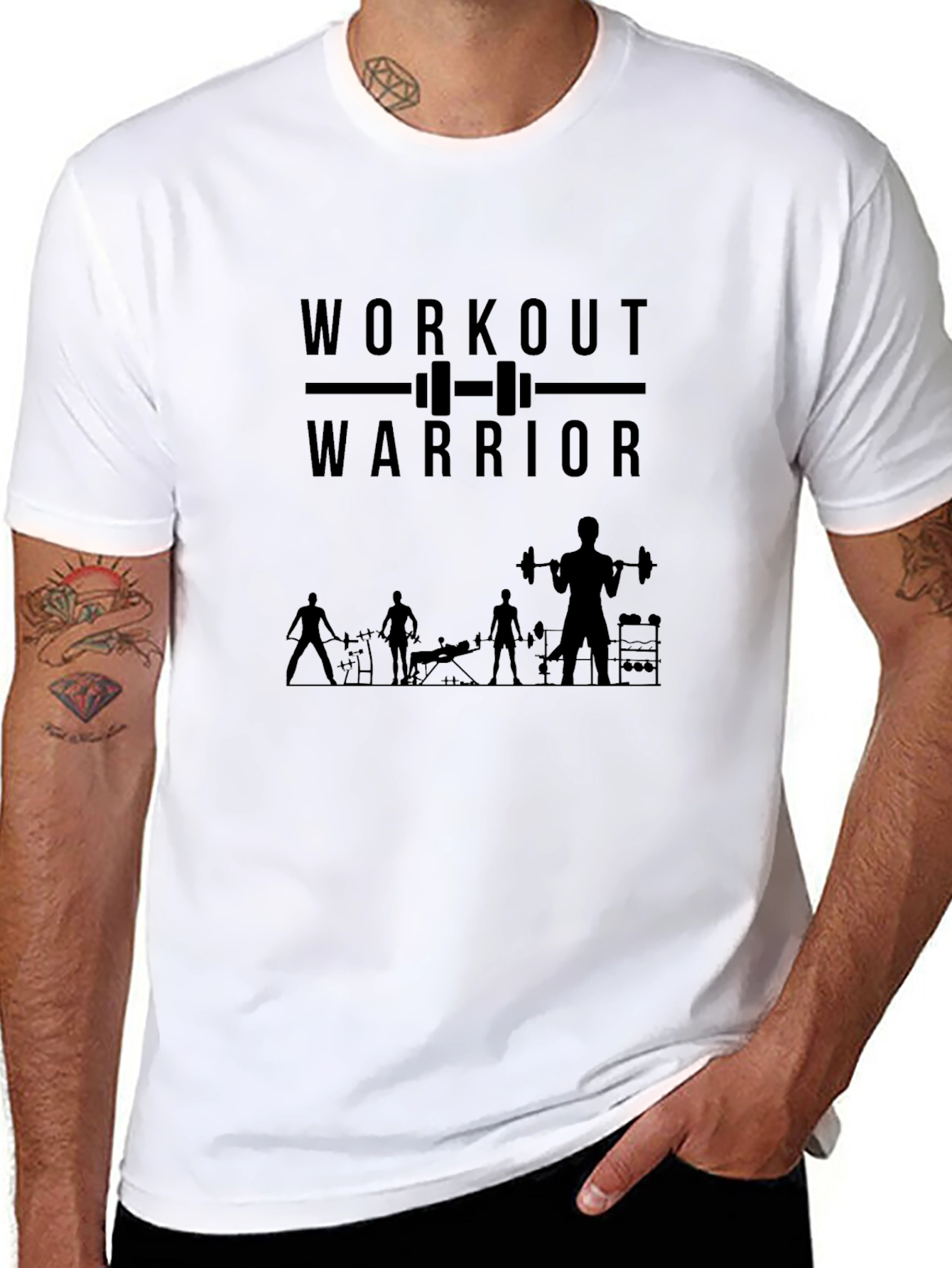 Camiseta Negra Workout Warrior