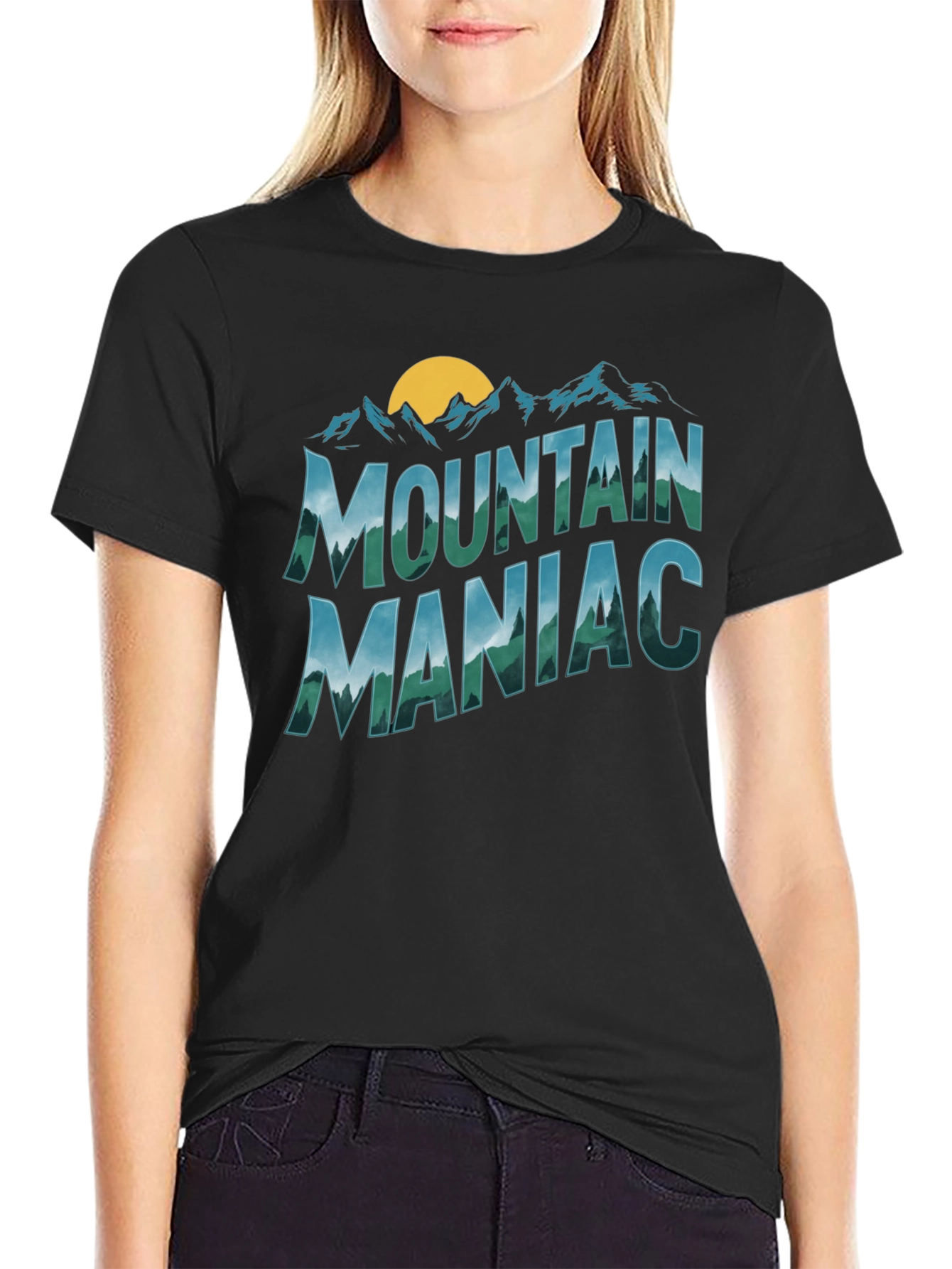 Camiseta Negra Mountain Maniac