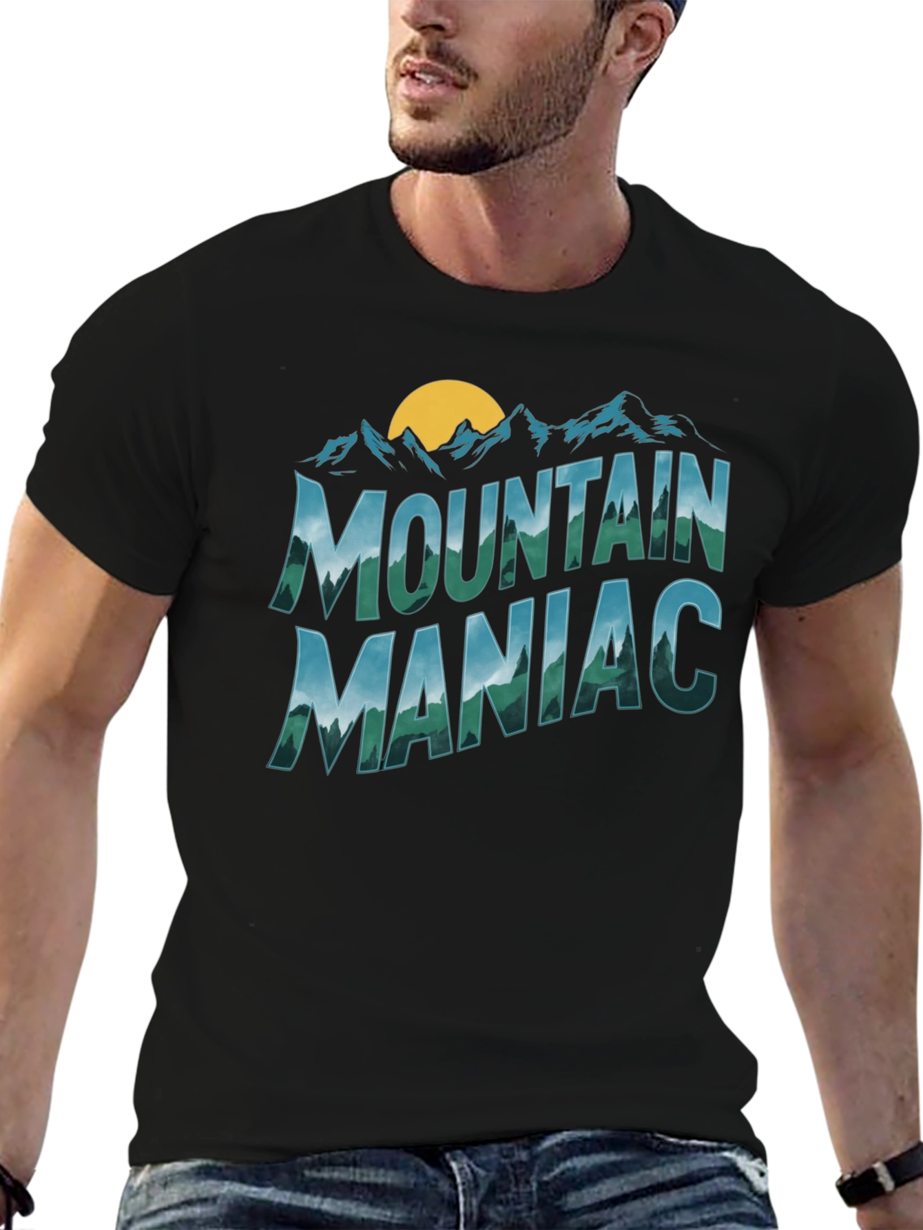 Camiseta Negra Mountain Maniac