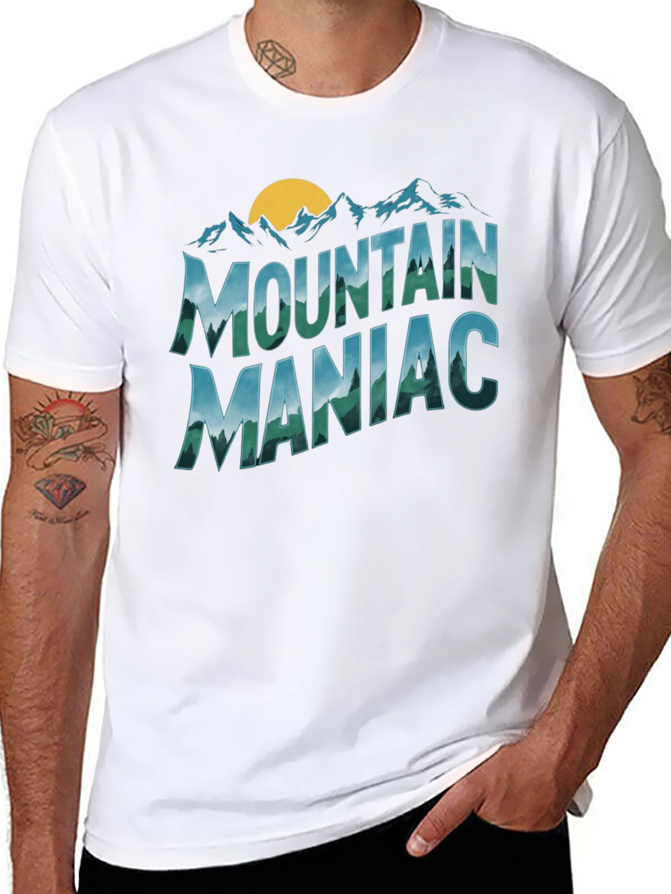 Camiseta Negra Mountain Maniac