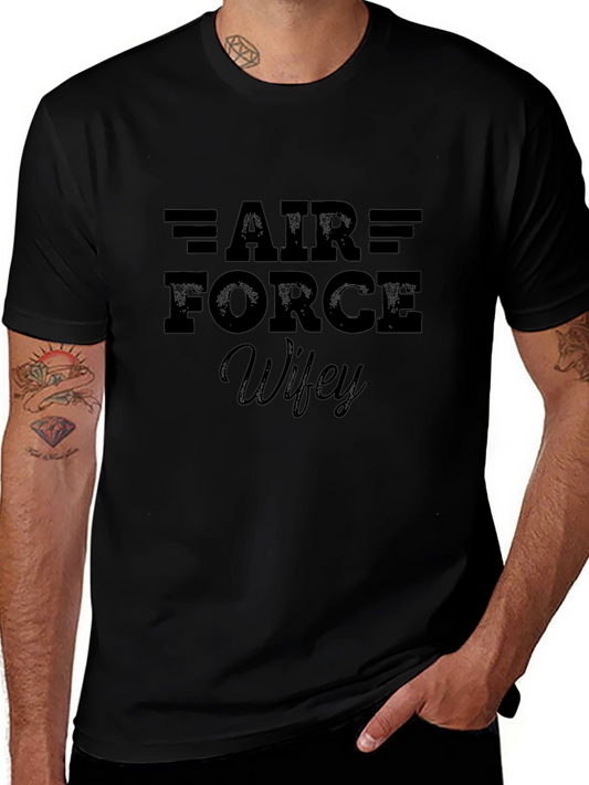 Camiseta Negra Air Force Wifey