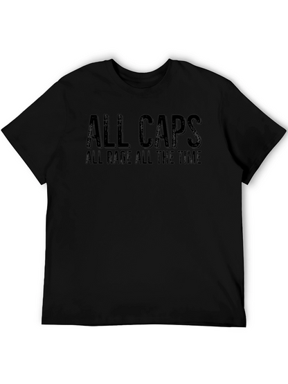 Camiseta Negra: ¡Siempre en Mayúsculas Siempre Enfurecido!