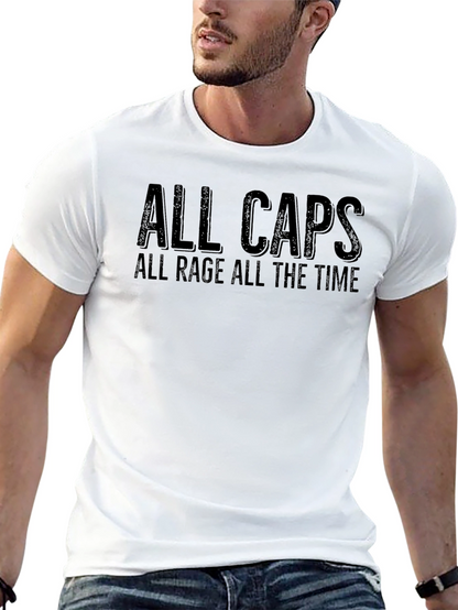 Camiseta Negra: ¡Siempre en Mayúsculas Siempre Enfurecido!