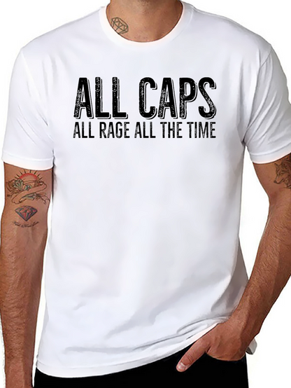 Camiseta Negra: ¡Siempre en Mayúsculas Siempre Enfurecido!