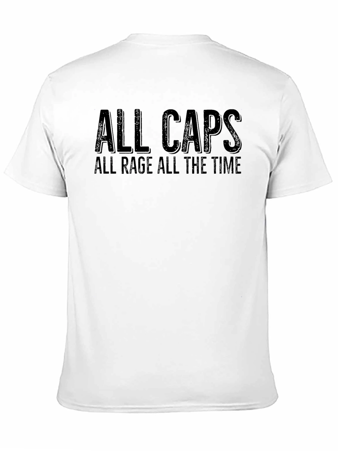 Camiseta Negra: ¡Siempre en Mayúsculas Siempre Enfurecido!
