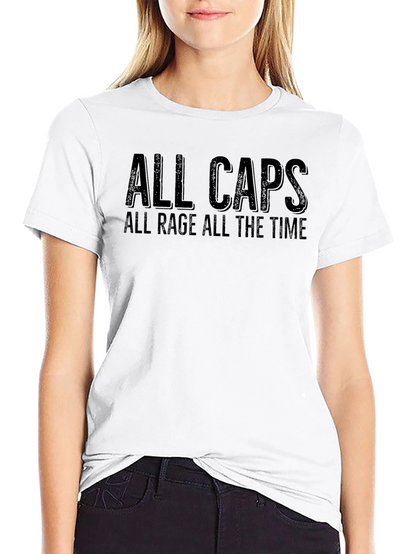 Camiseta Negra: ¡Siempre en Mayúsculas Siempre Enfurecido!