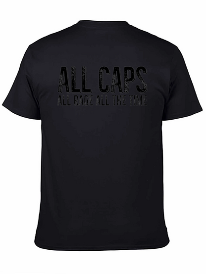 Camiseta Negra: ¡Siempre en Mayúsculas Siempre Enfurecido!