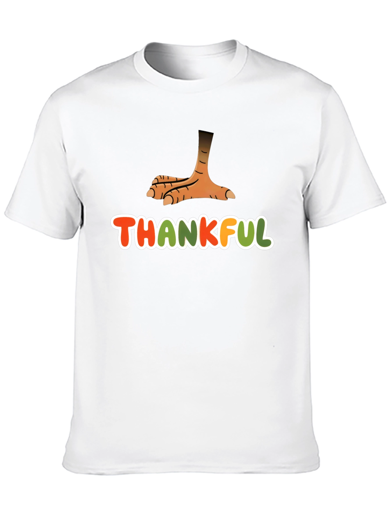 Camiseta Negra Agradecido con Pata de Pavo