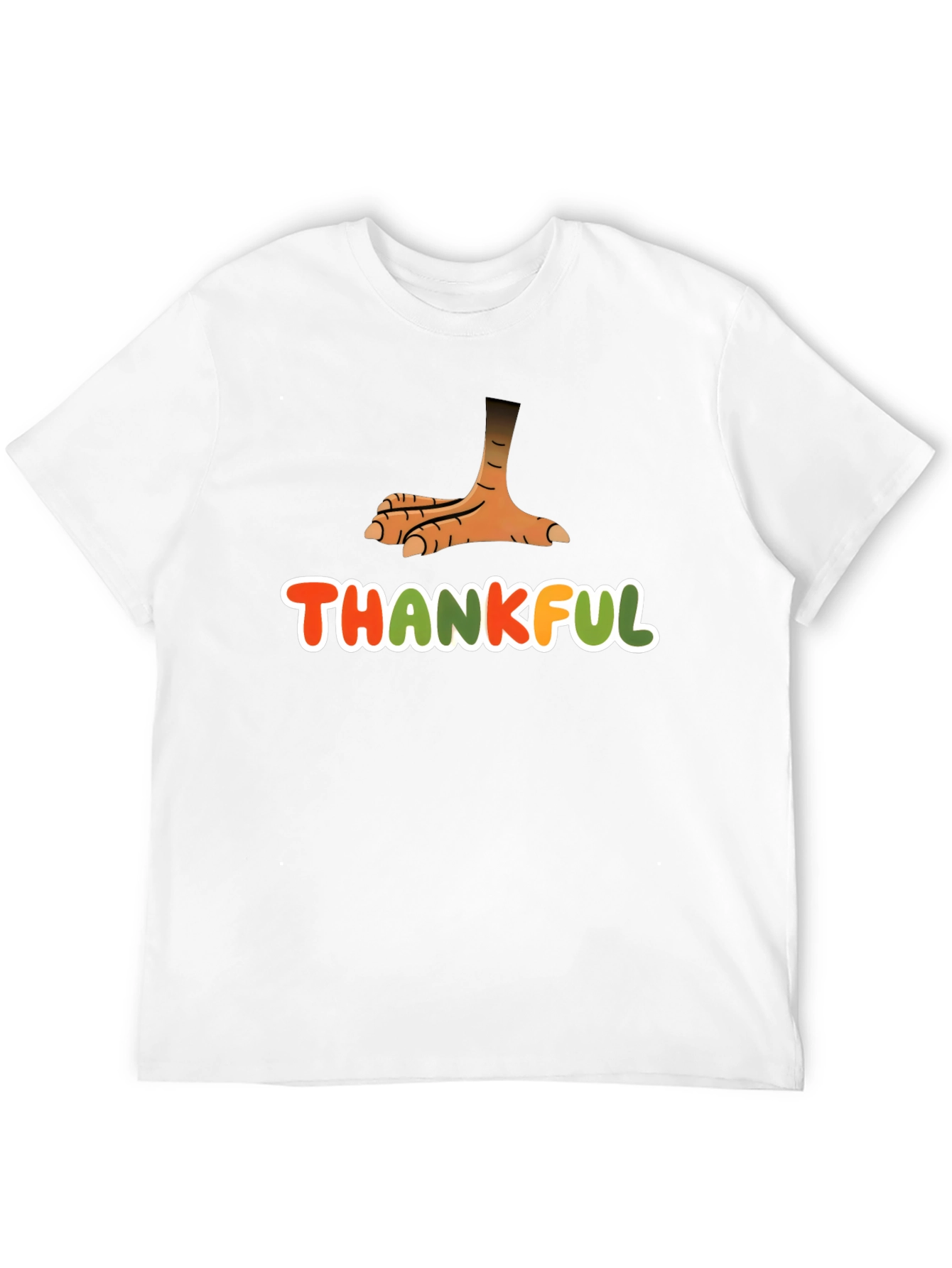 Camiseta Negra Agradecido con Pata de Pavo