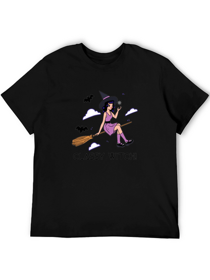 Camiseta Negra Classy Witch! para Halloween