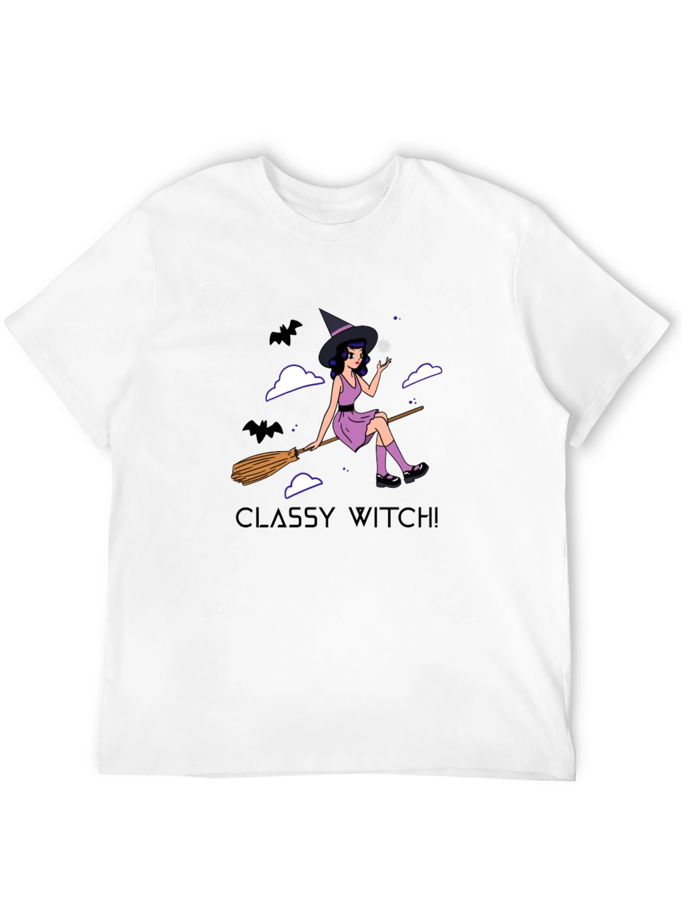 Camiseta Negra Classy Witch! para Halloween