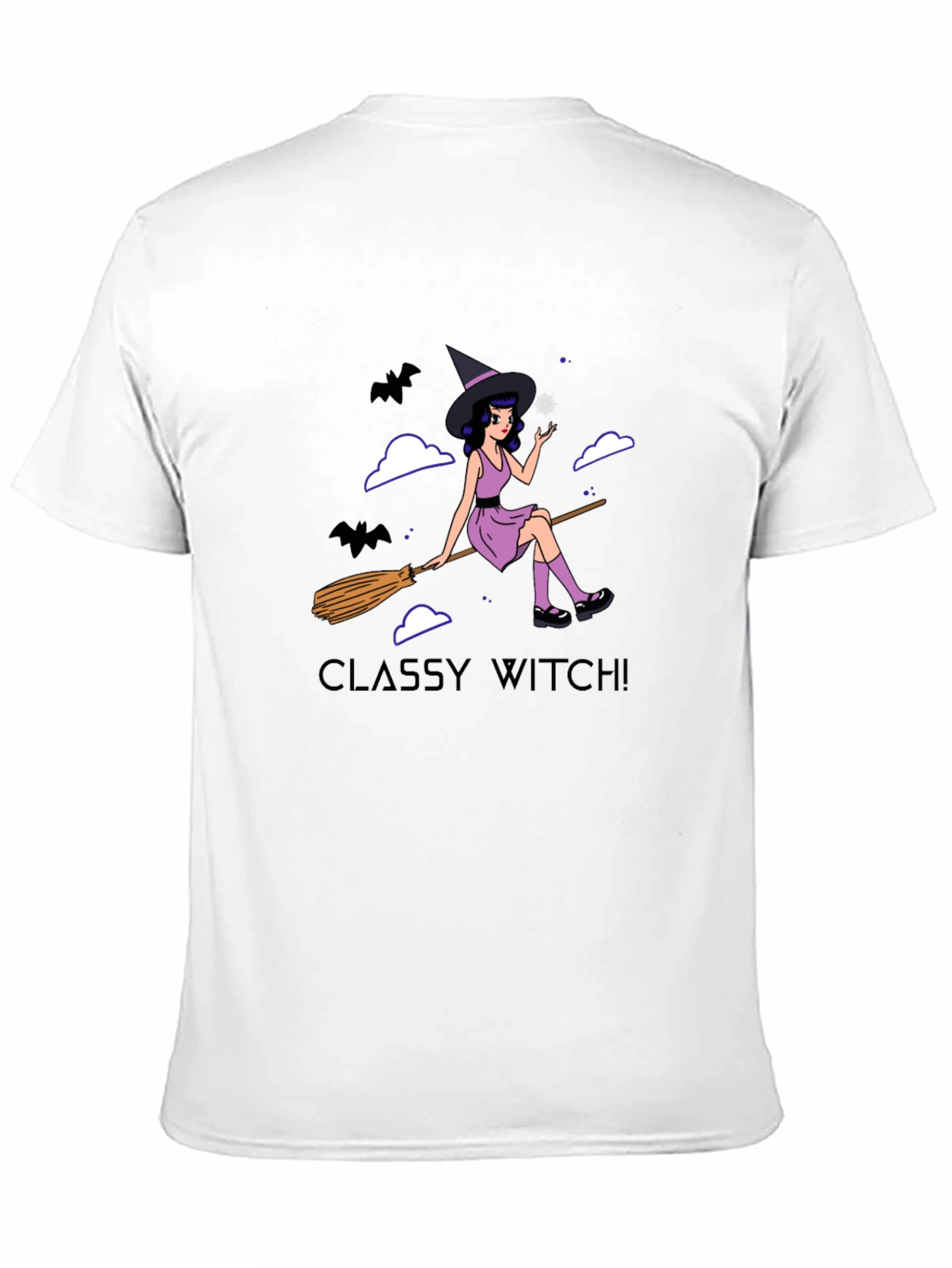Camiseta Negra Classy Witch! para Halloween