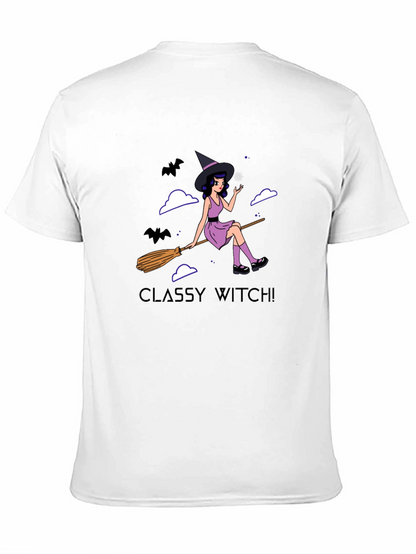 Camiseta Negra Classy Witch! para Halloween