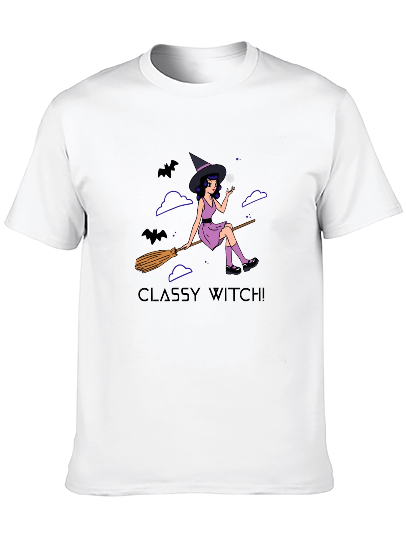 Camiseta Negra Classy Witch! para Halloween