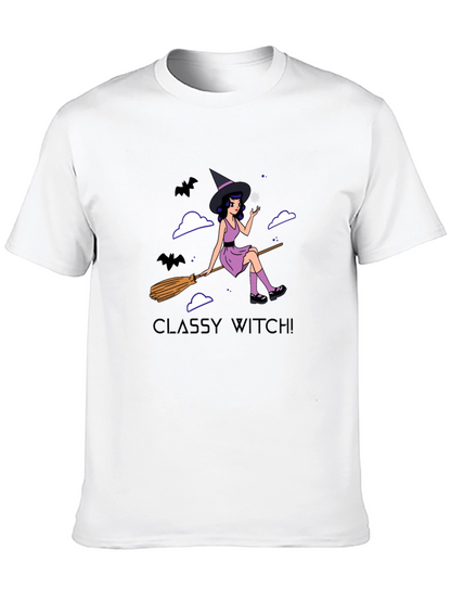 Camiseta Negra Classy Witch! para Halloween