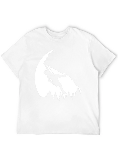 Camiseta Negra Escalada en Roca Aventura