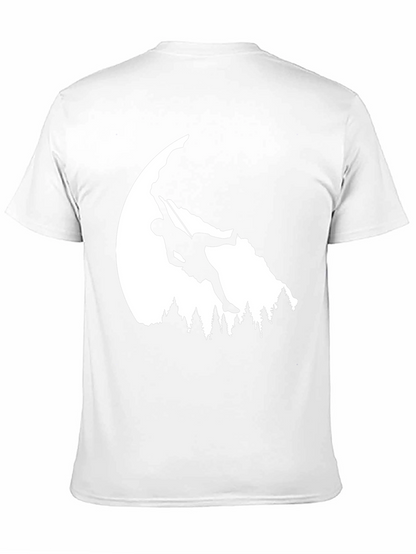 Camiseta Negra Escalada en Roca Aventura