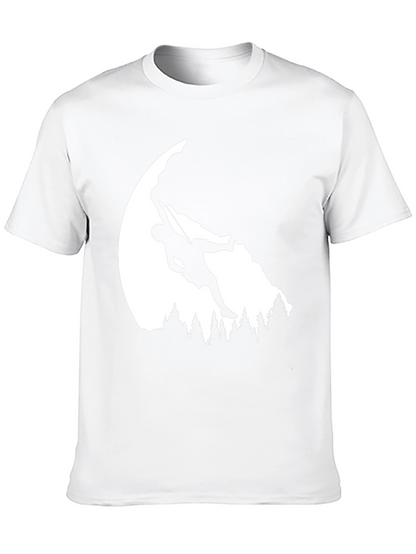 Camiseta Negra Escalada en Roca Aventura