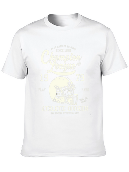 Camiseta Negra Estilo Deportivo Champion League 1979