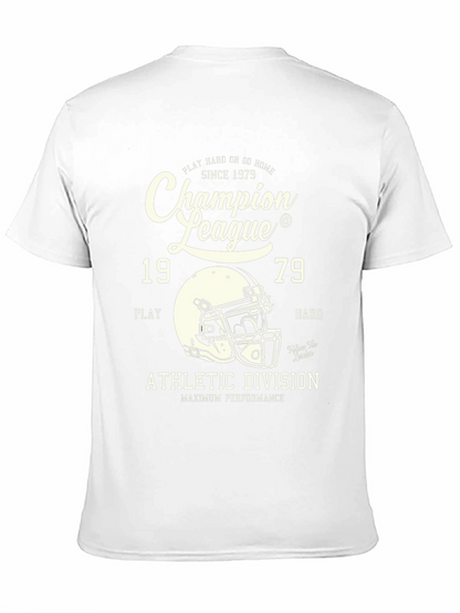 Camiseta Negra Estilo Deportivo Champion League 1979