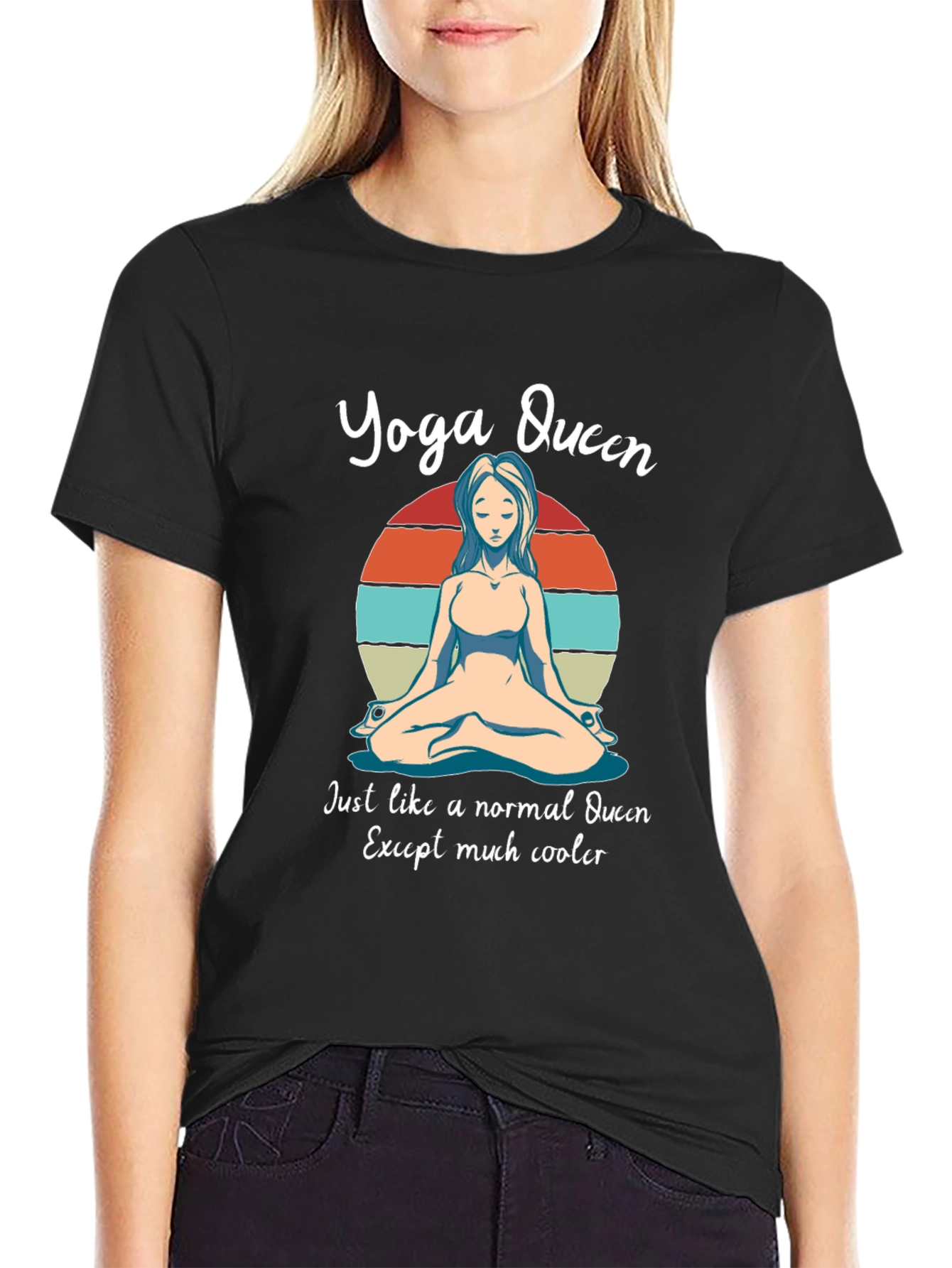 Camiseta Yoga Queen - Estilo relajado y original
