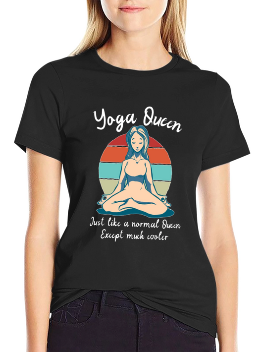 Camiseta Yoga Queen - Estilo relajado y original