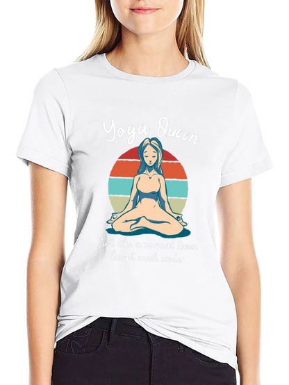 Camiseta Yoga Queen - Estilo relajado y original