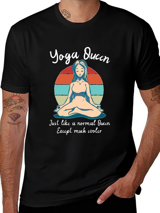 Camiseta Yoga Queen - Estilo relajado y original